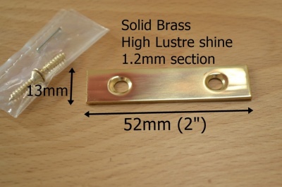 Polished Solid Brass 2'' Mending Plate